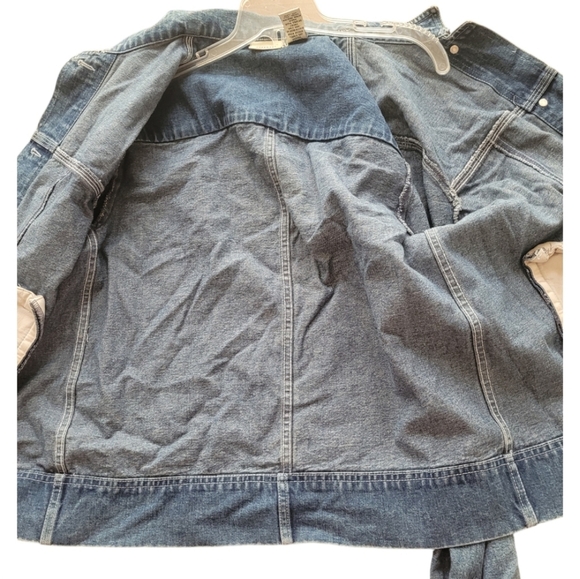 Vintage Crossroads 100% Cotton Long Sleeve Denim Jean Jacket Size Small - Picture 12 of 12